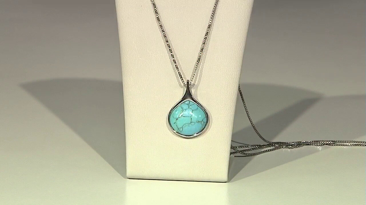 Video Pendentif en argent et Turquoise (dagen)