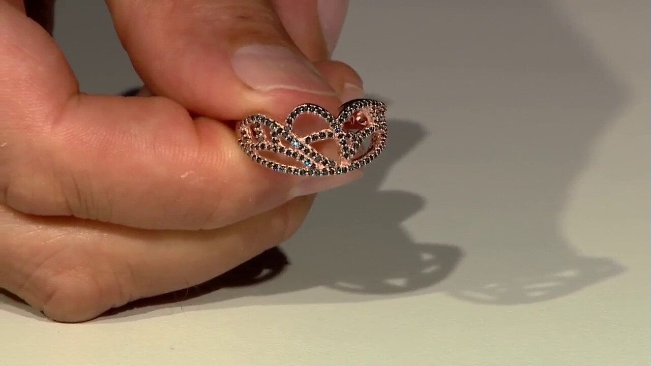 Video Anillo en plata con Diamante fantasía