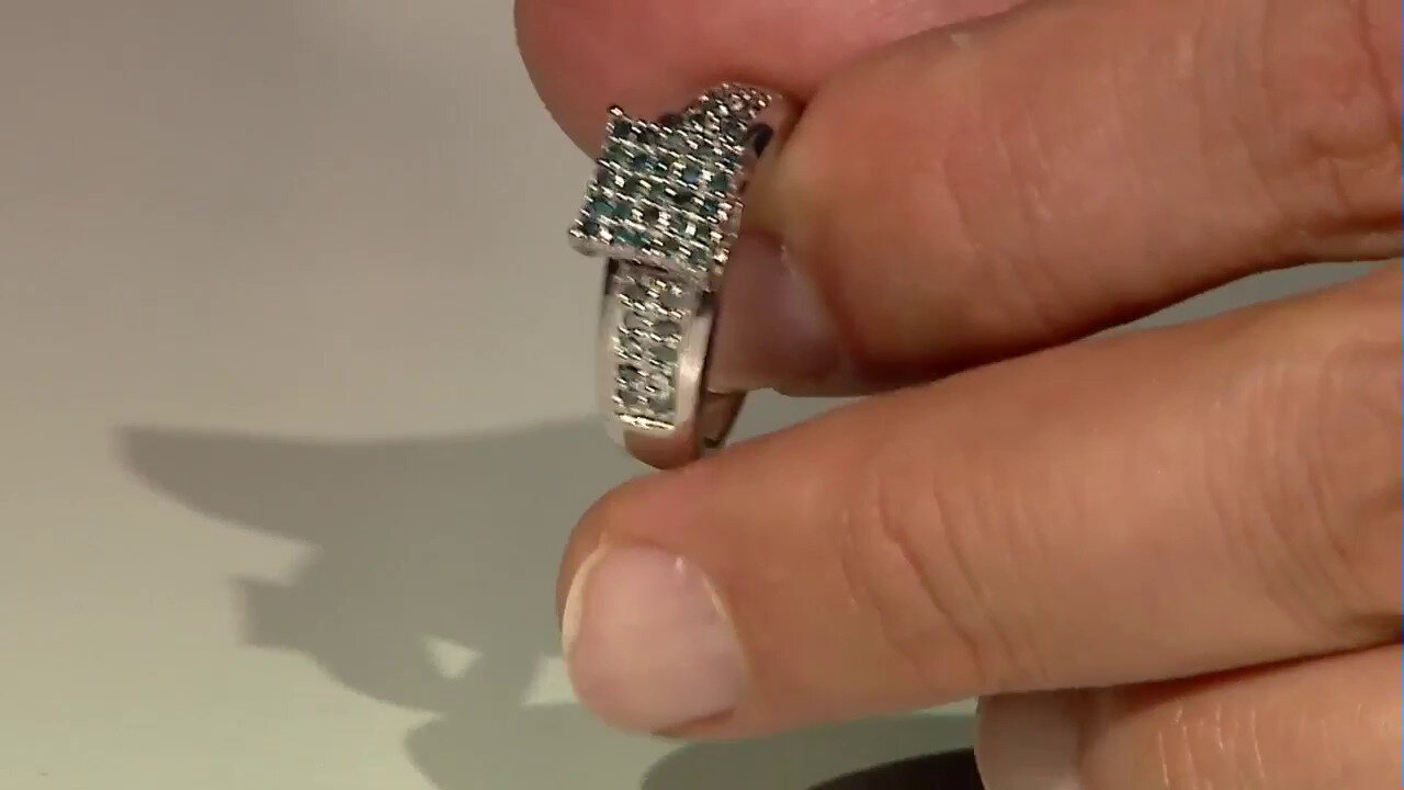 Video Bague en argent et Diamant fantaisie