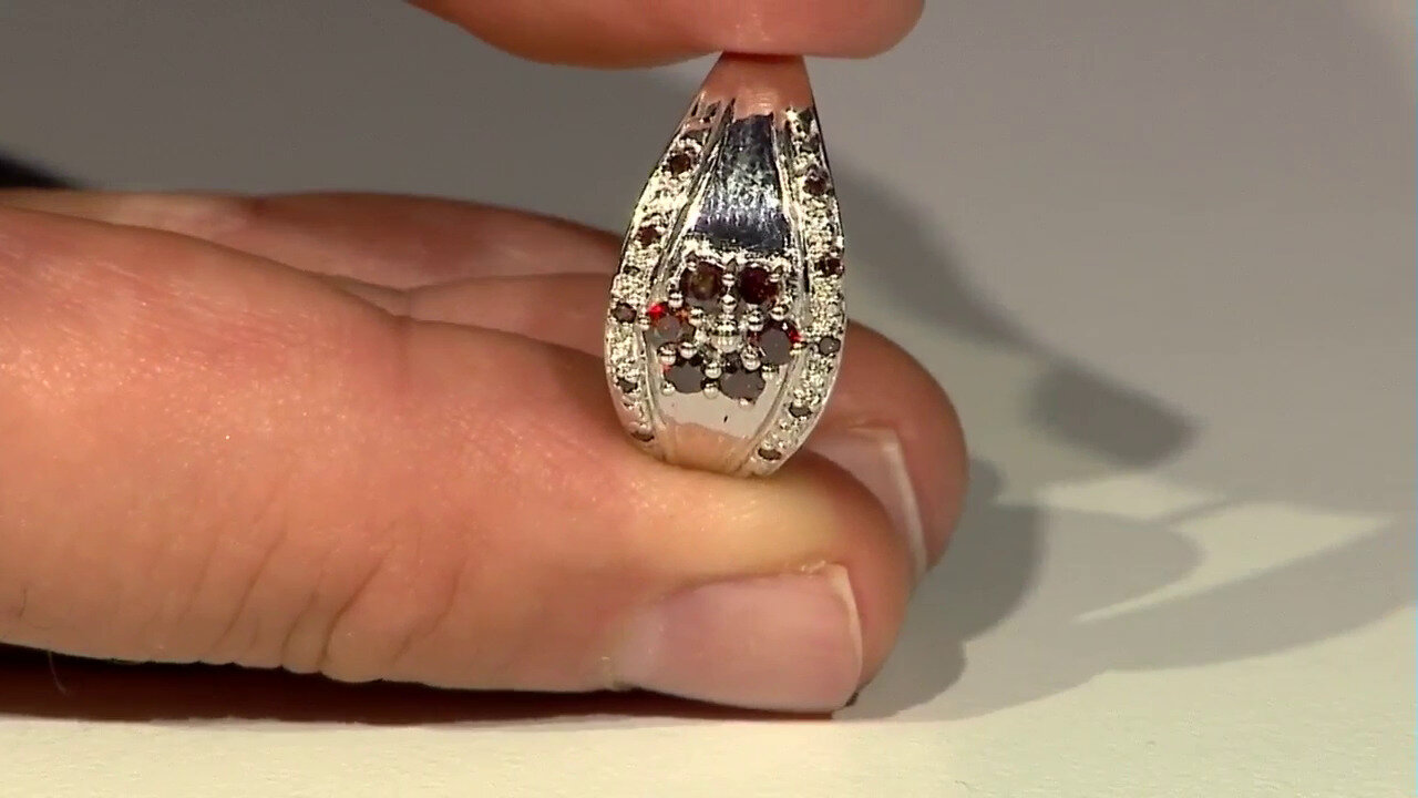 Video Bague en argent et Diamant fantaisie