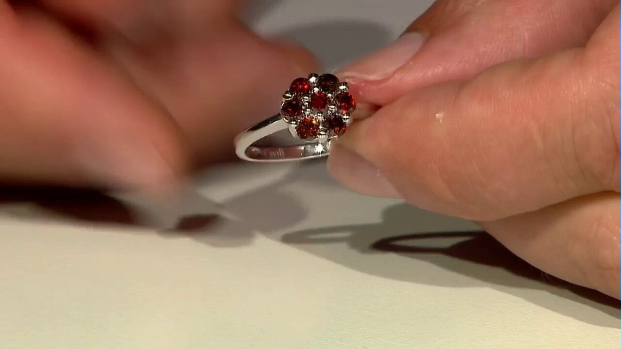 Video Fancy Diamond Silver Ring