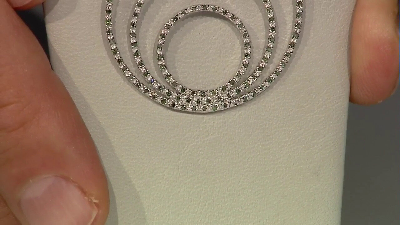 Video Colgante en plata con Diamante fantasía