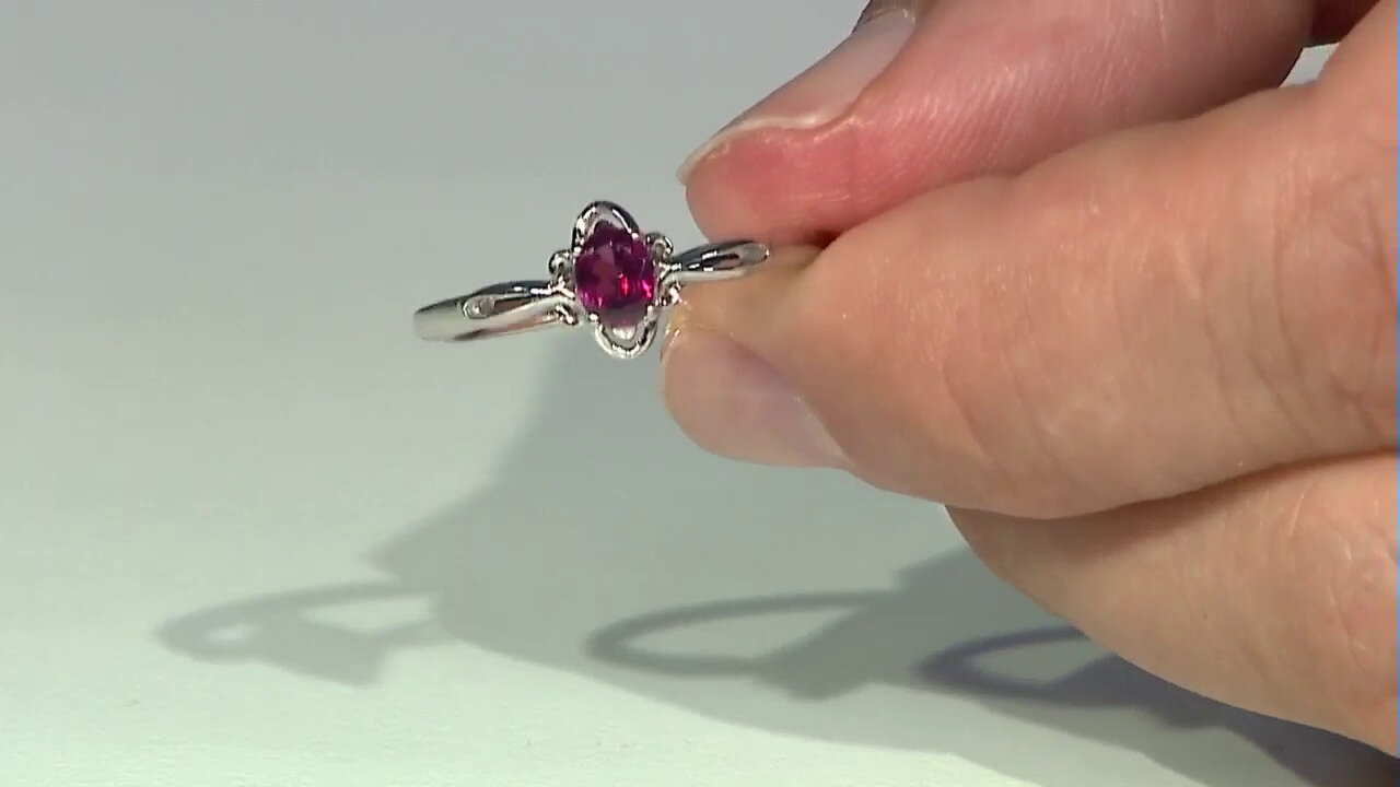 Video Bague en argent et Grenat Umbalite