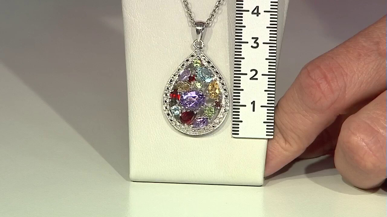 Video Amethyst Silver Pendant