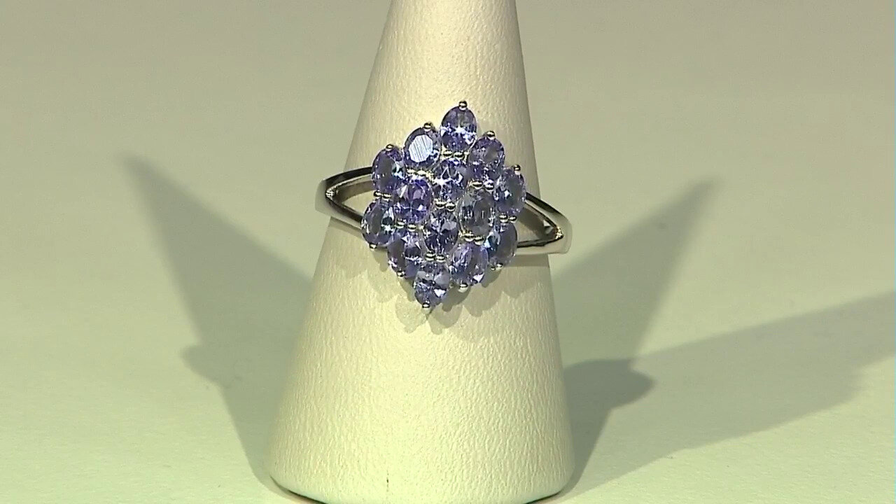 Video Tanzanite Silver Ring