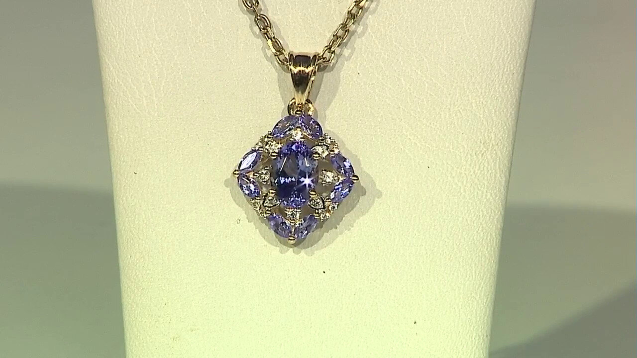 Video Pendentif en or et Tanzanite