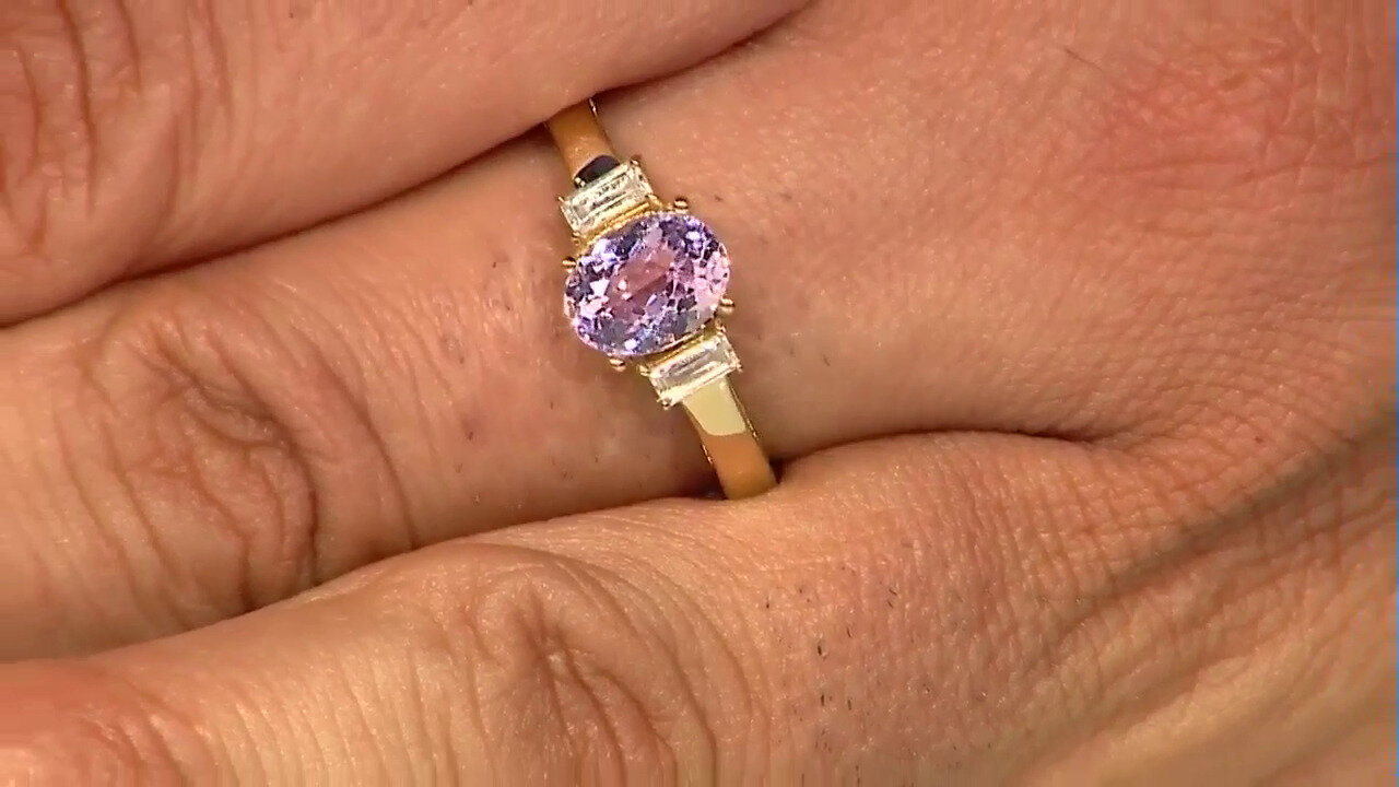 Video Kunzite Silver Ring