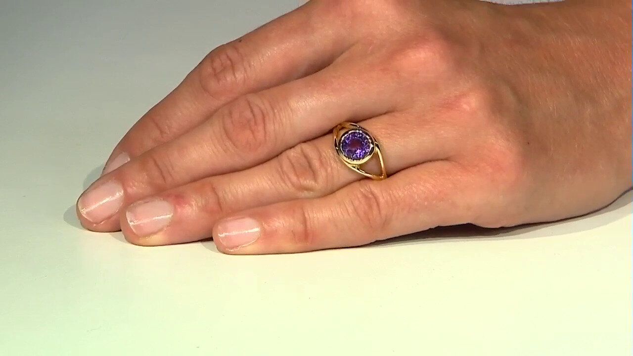 Video Uruguayan Amethyst Silver Ring