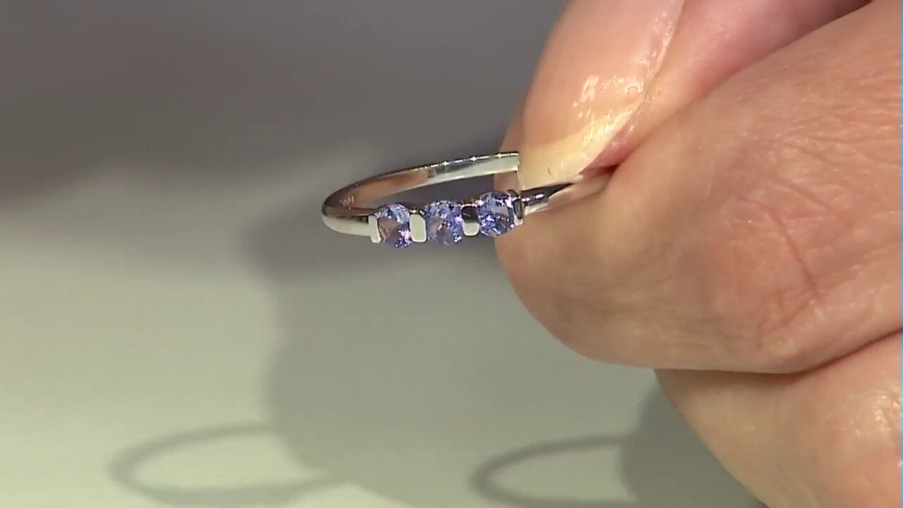 Video Anello in argento con Tanzanite