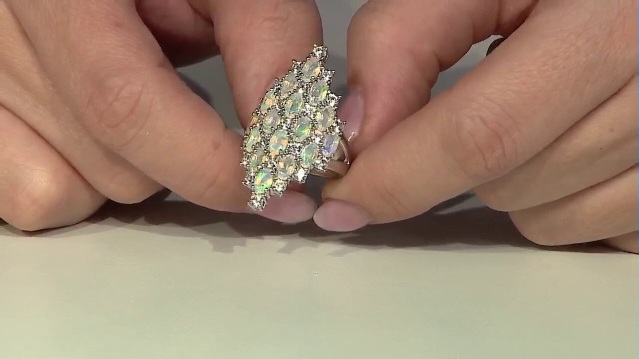 Video Anillo en plata con Ópalo de Welo