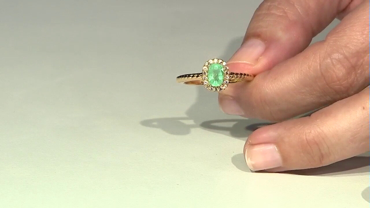 Video Ethiopian Emerald Silver Ring