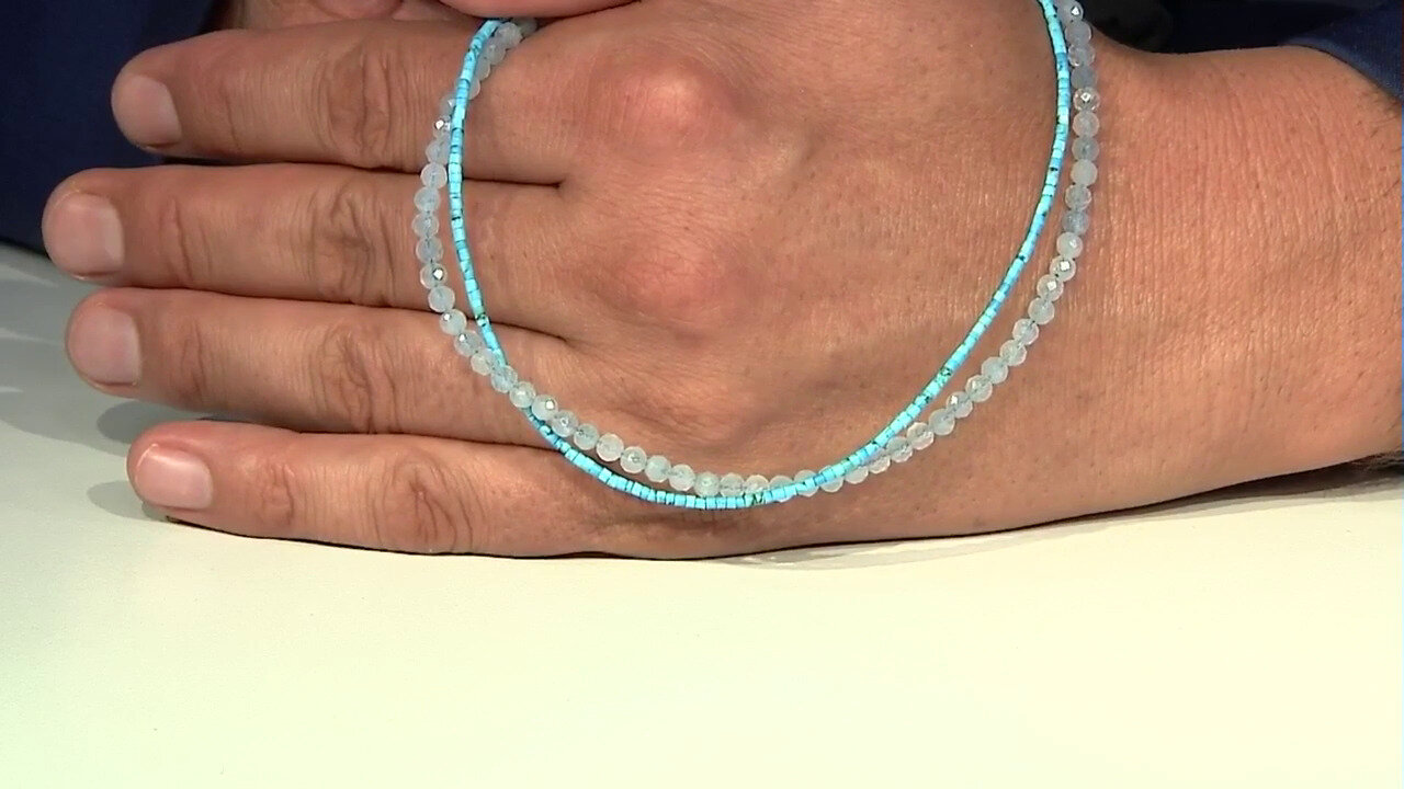 Video Brazilian Aquamarine Silver Necklace