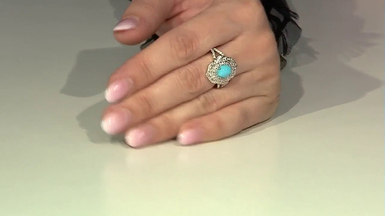 Video Sleeping Beauty Turquoise Silver Ring