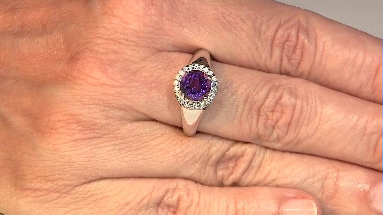 Video Siberian Amethyst Silver Ring