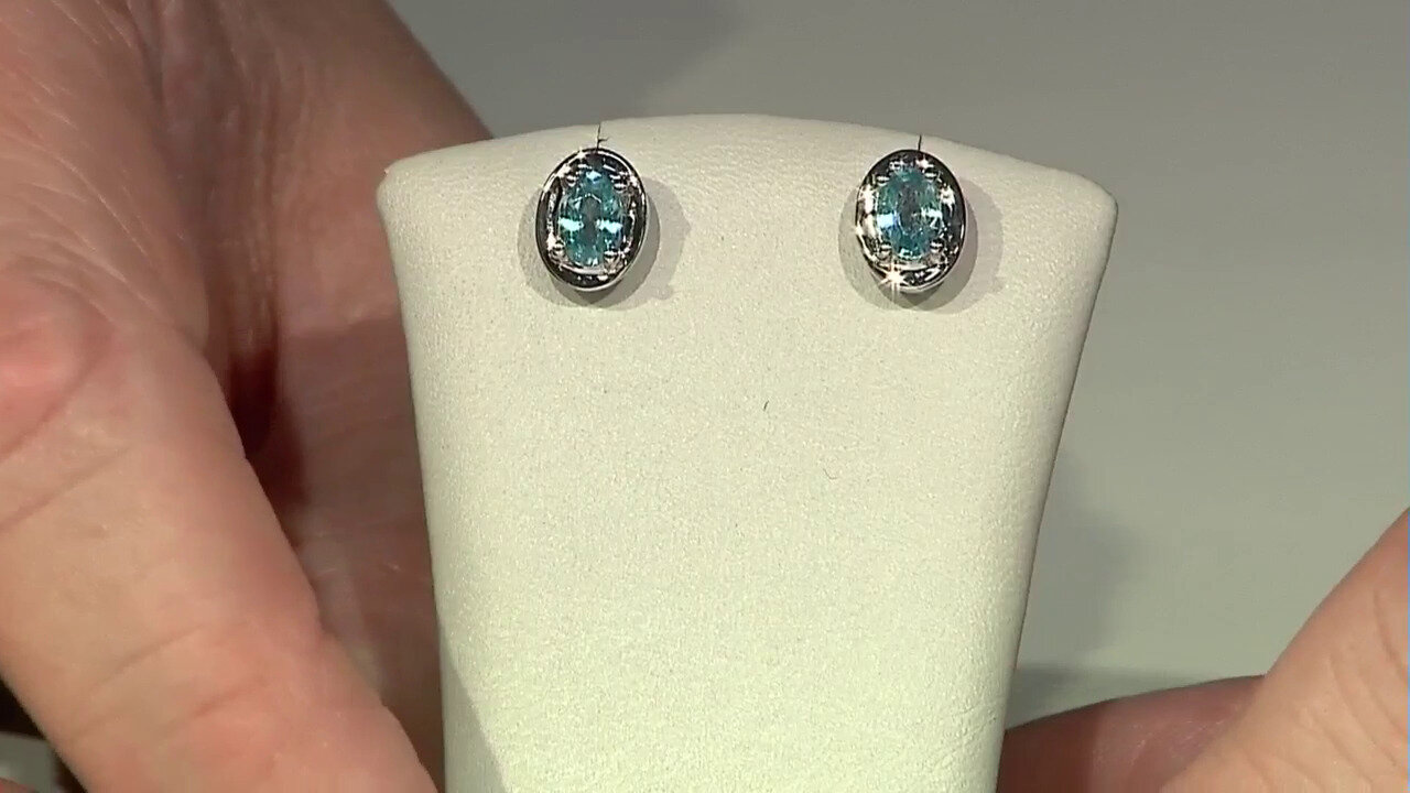 Video Boucles d'oreilles en argent et Zircon de Ratanakiri