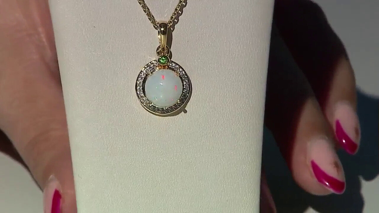 Video Welo Opal Silver Pendant