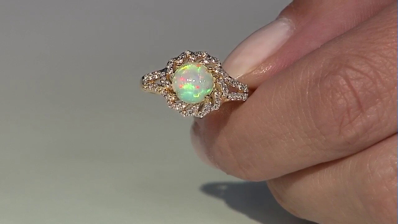 Video Welo Opal Silver Ring