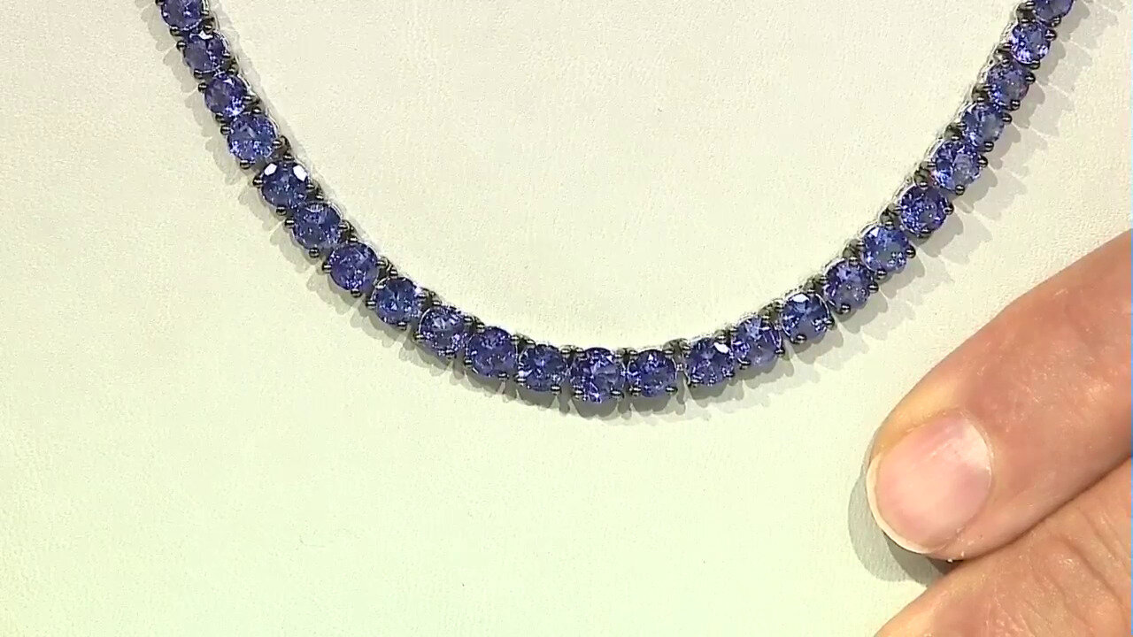 Video Tanzanite Silver Necklace (Gems en Vogue)