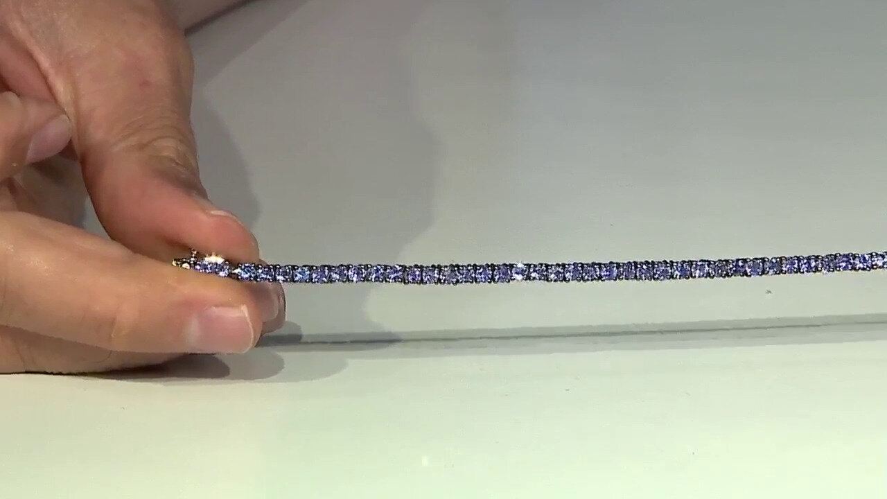 Video Zilveren armband met tanzanieten (Gems en Vogue)