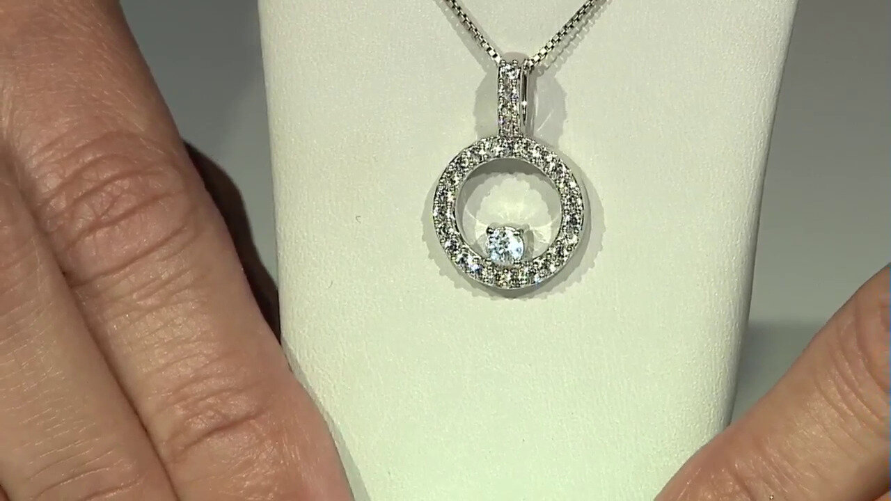 Video Pendentif en argent et Zircon