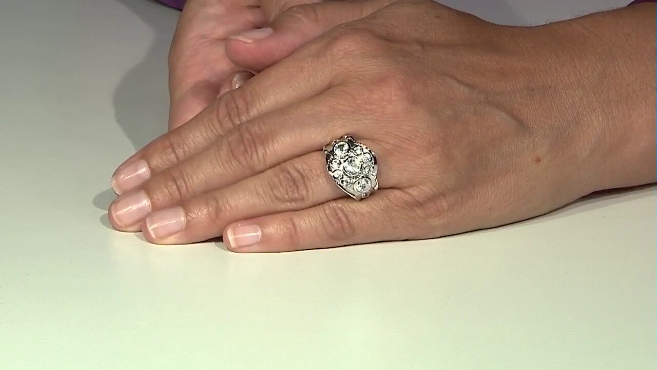 Video Anello in argento con Zircone (de Melo)