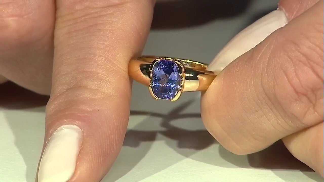 Video Tanzanite Silver Ring