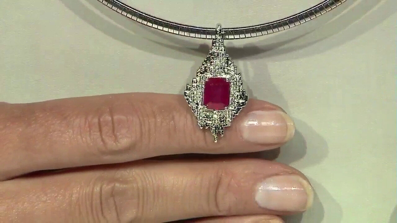 Video Bemainty Ruby Silver Pendant (MONOSONO COLLECTION)