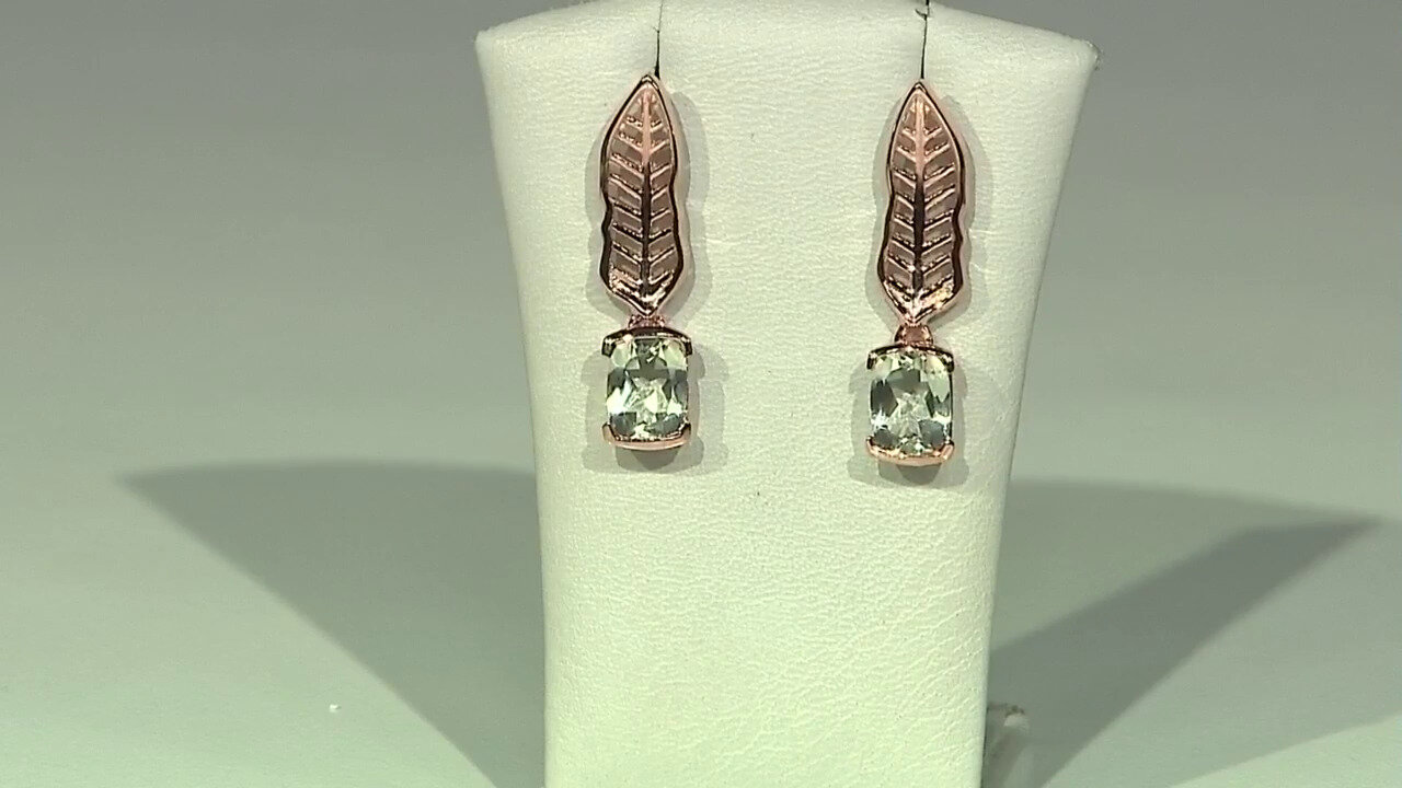 Video Pendientes en plata con Amatista verde (MONOSONO COLLECTION)