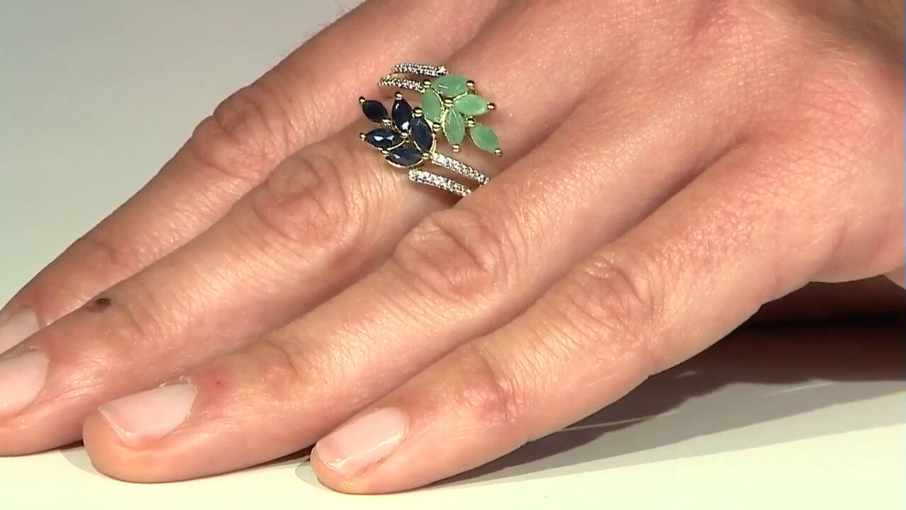 Video Socoto Emerald Silver Ring