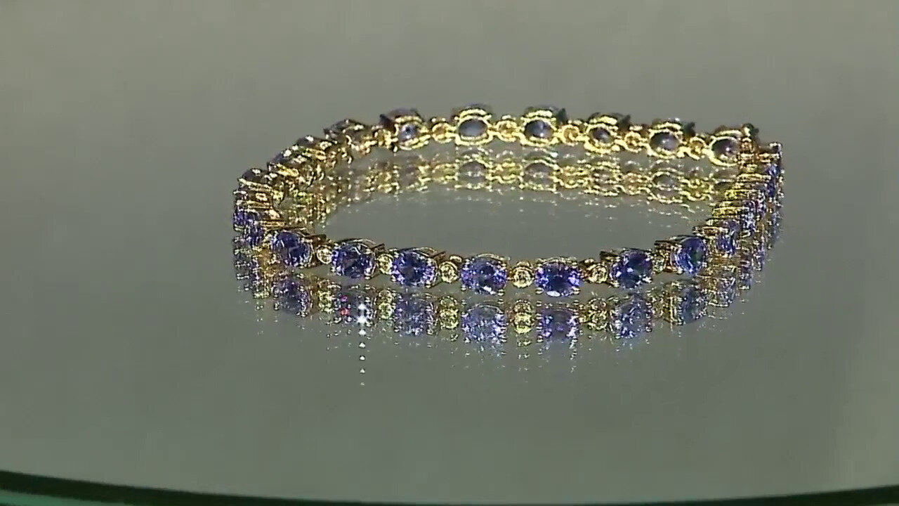 Video Bracelet en or et Tanzanite AAA