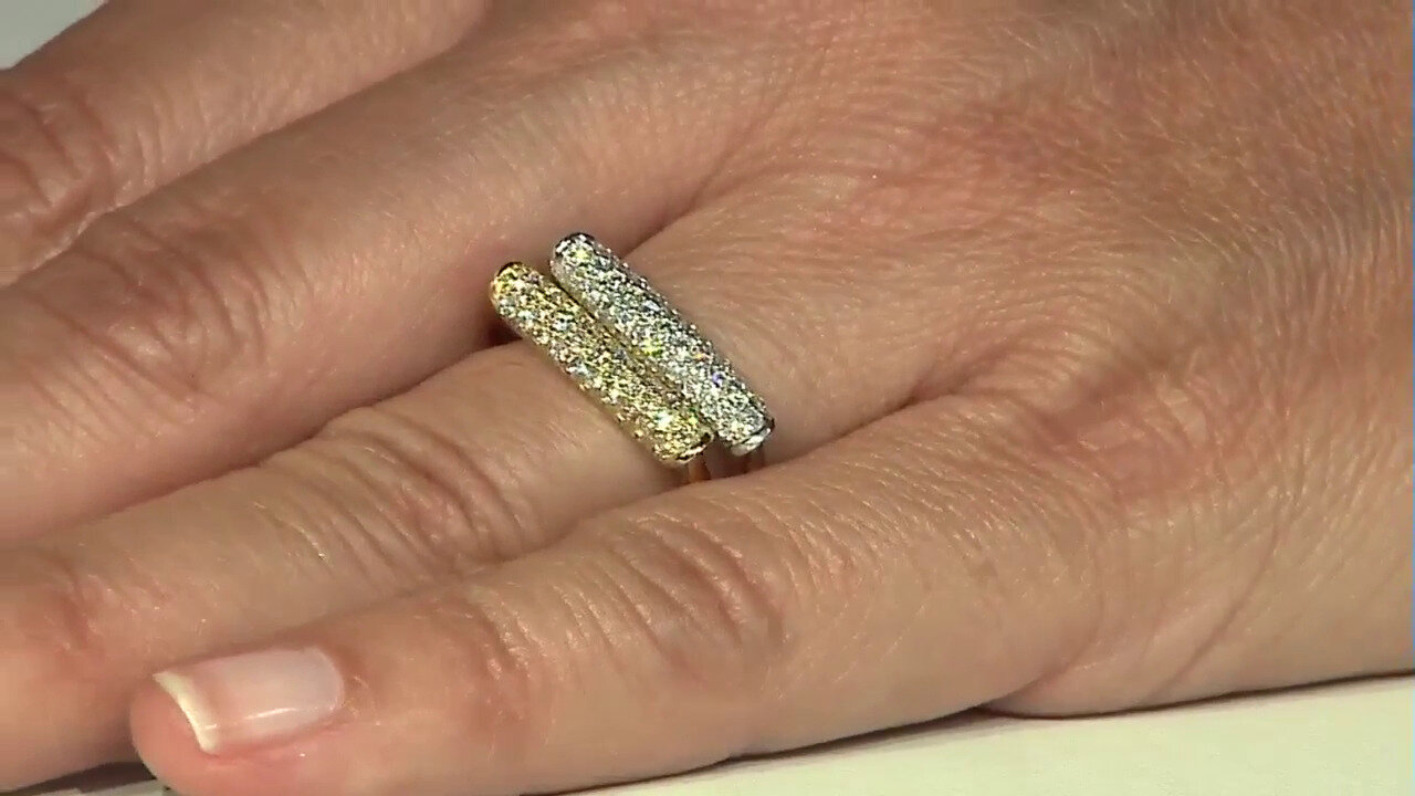 Video 14K SI2 (H) Diamond Gold Ring