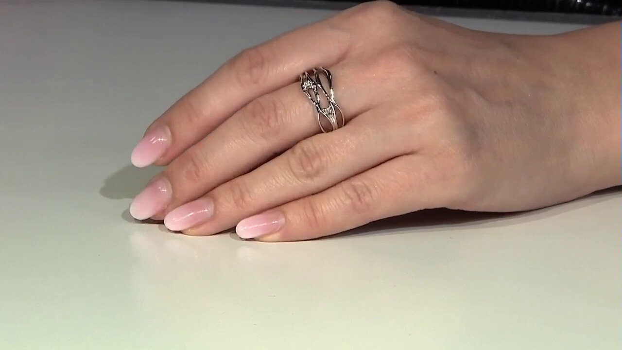 Video Anillo en plata con Diamante SI1 (G) (Annette)