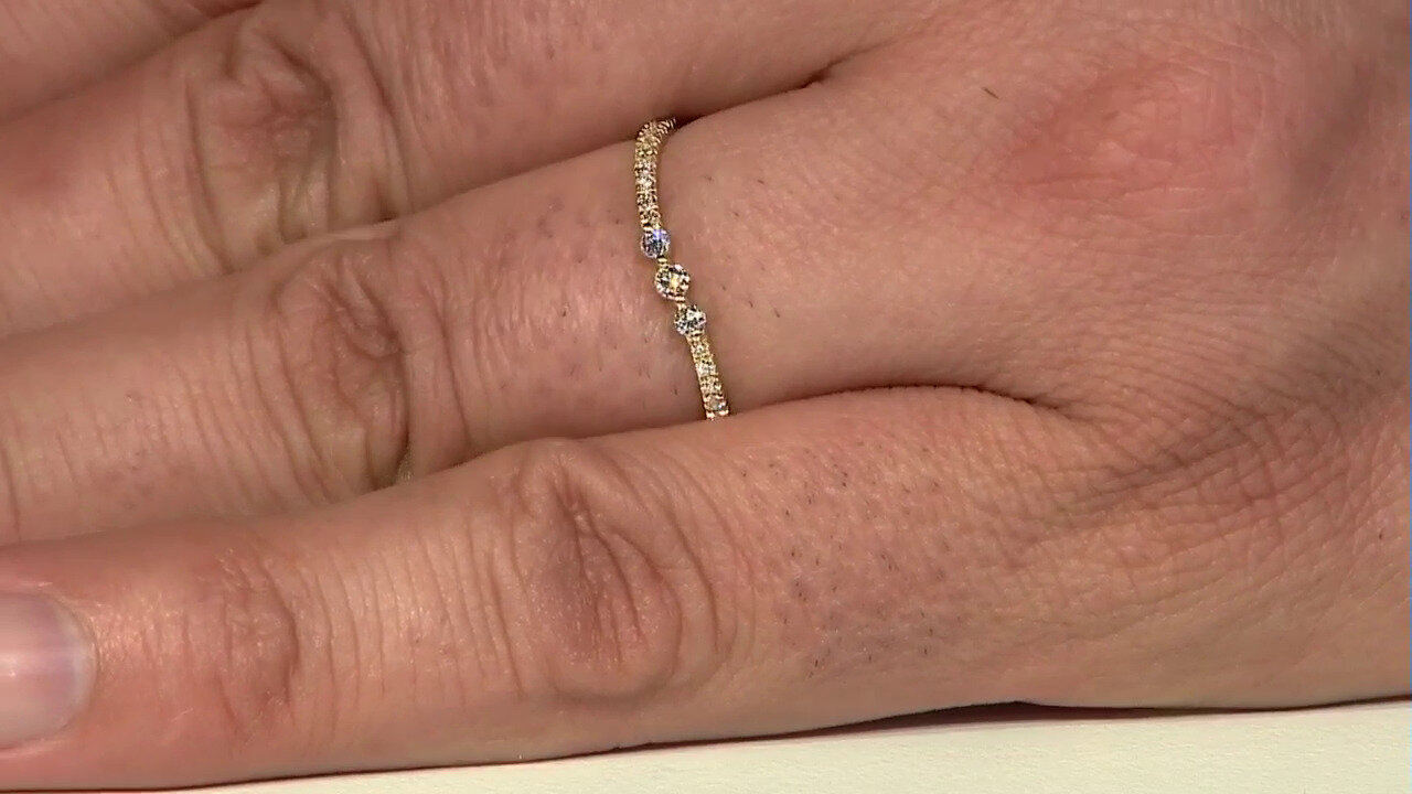 Video Gouden ring met een Loepzuivere (F) Diamant