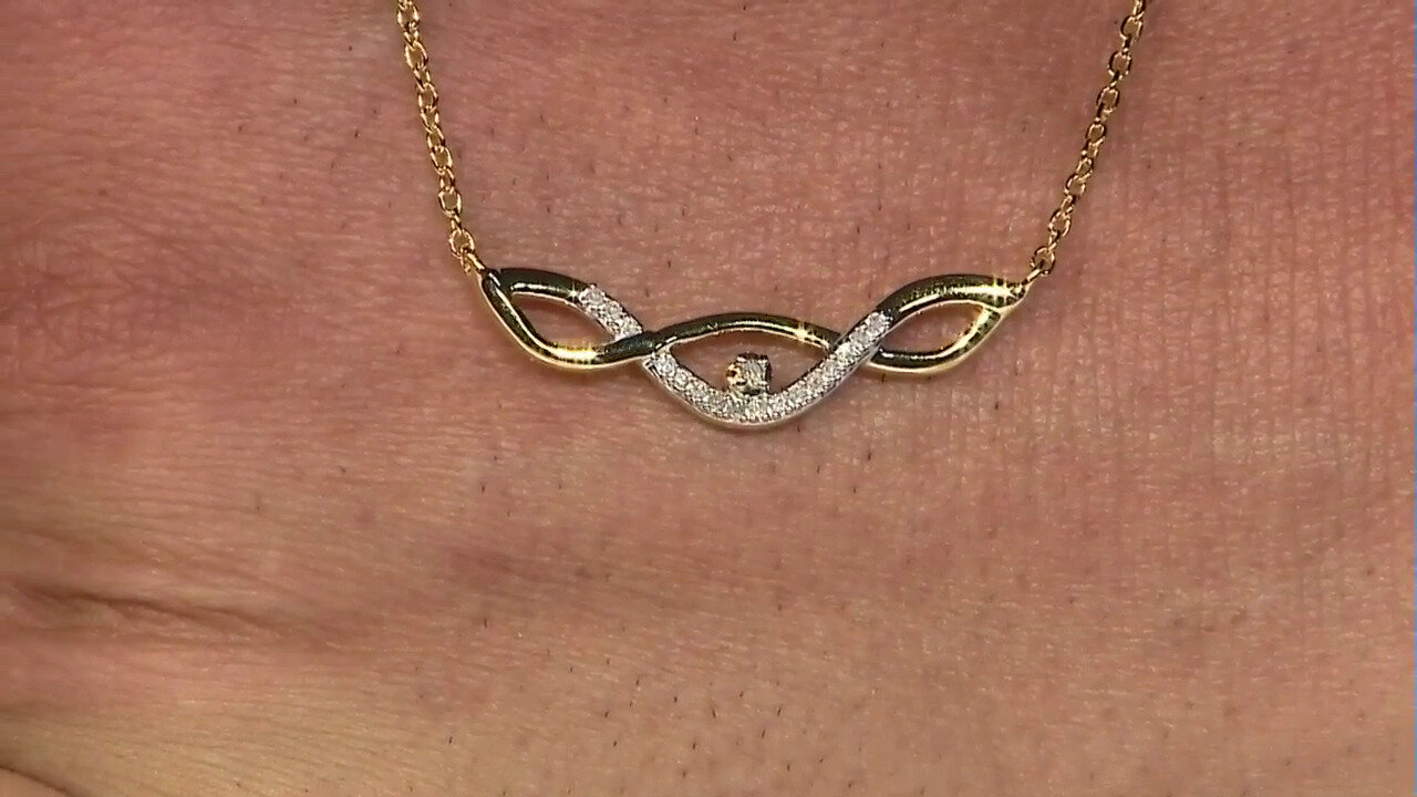 Video I2 (I) Diamond Silver Necklace