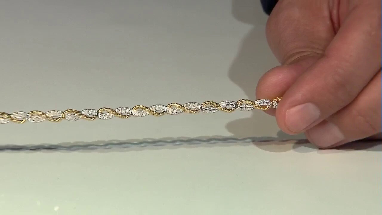 Video Zilveren armband met PK (H) Diamanten