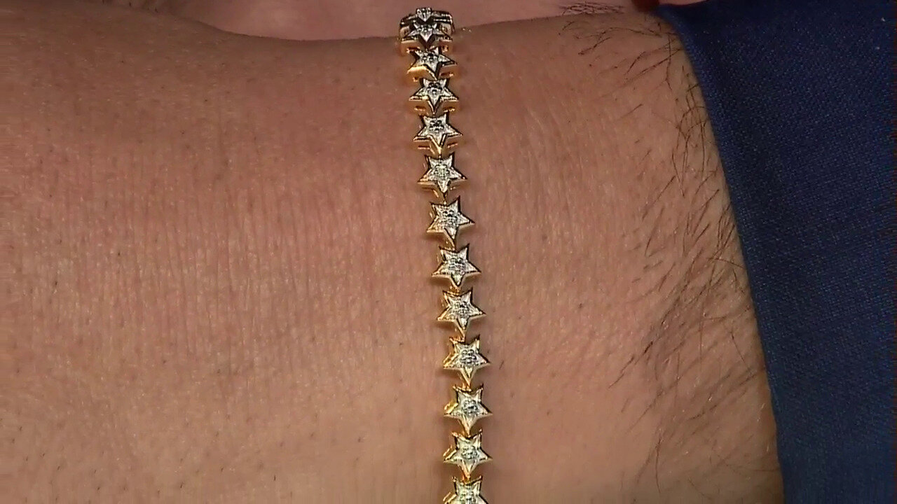 Video Brazalete en plata con Diamante PK (H)