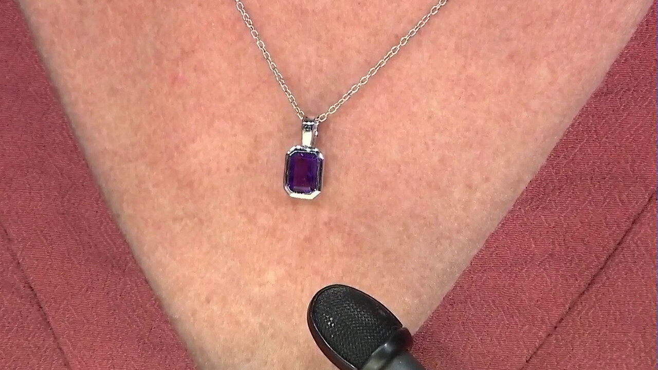 Video Collier en argent et Améthyste de Zambie