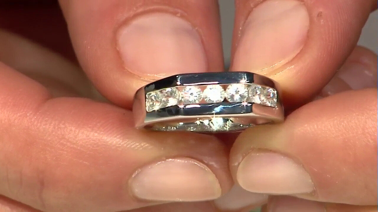 Video Zilveren ring met zirkonen