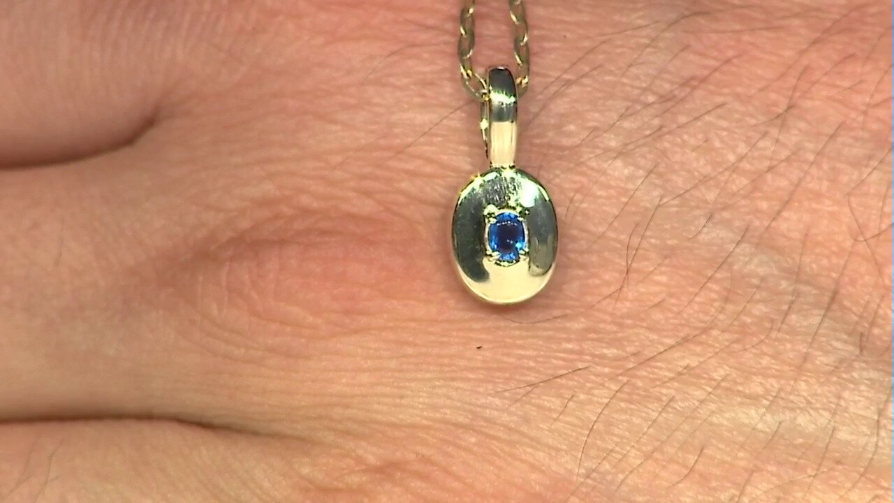 Video 9K Hauynite Gold Pendant