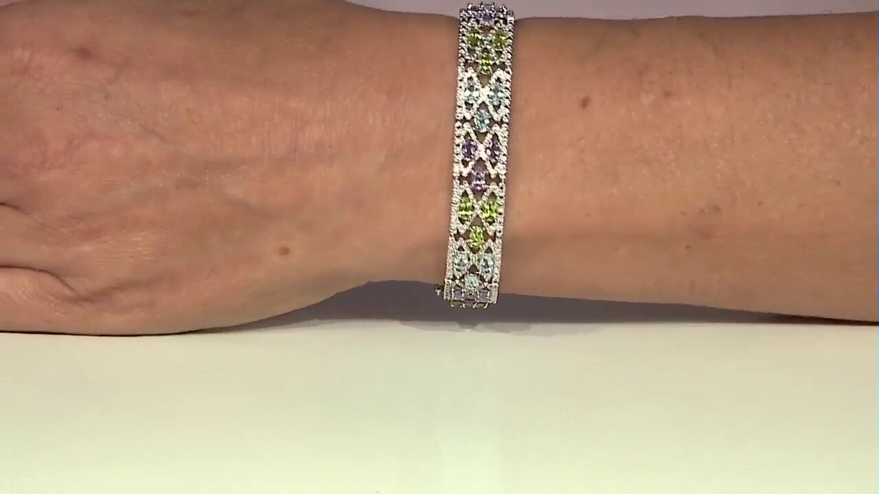 Video Brazalete en plata con Peridoto