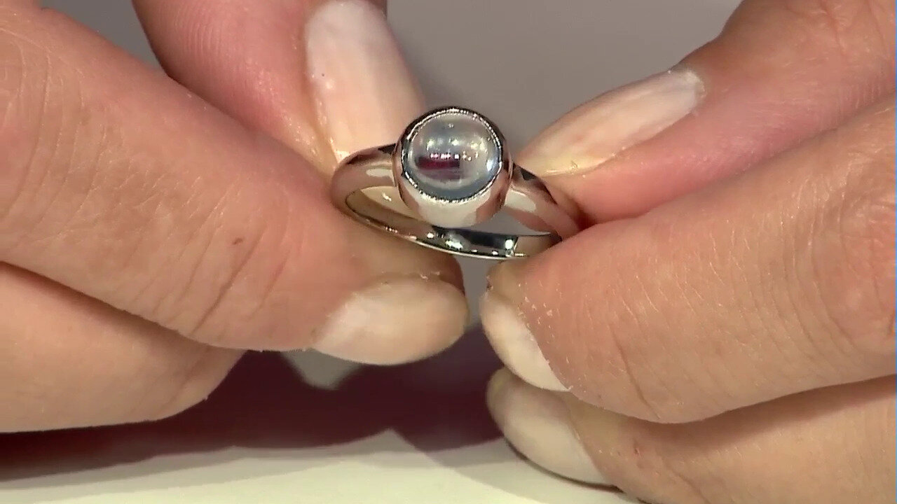 Video Anello in argento con Acquamarina Ofiki