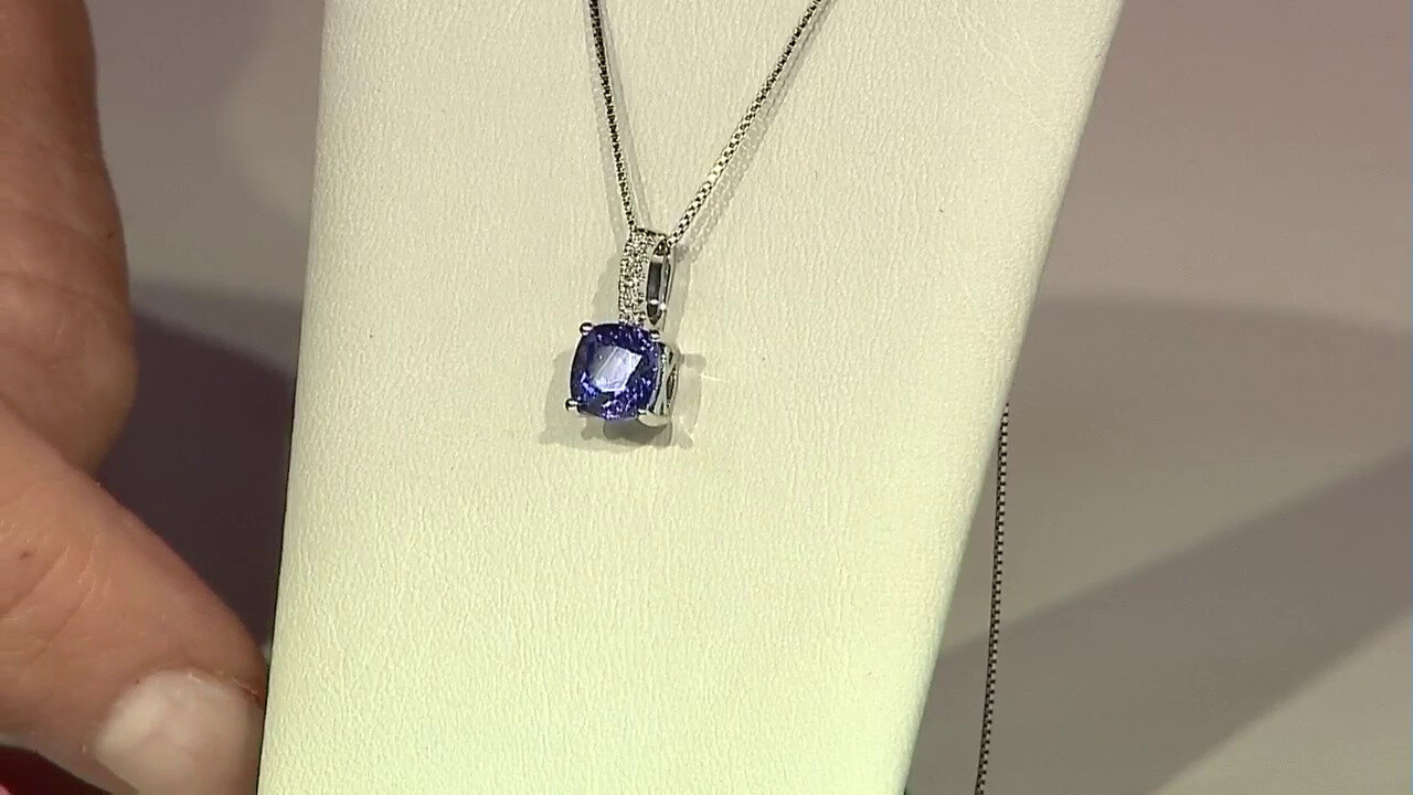 Video 10K AAA Tanzanite Gold Necklace