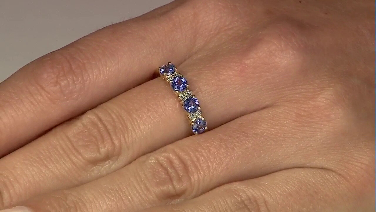 Video Bague en or et Tanzanite AAA