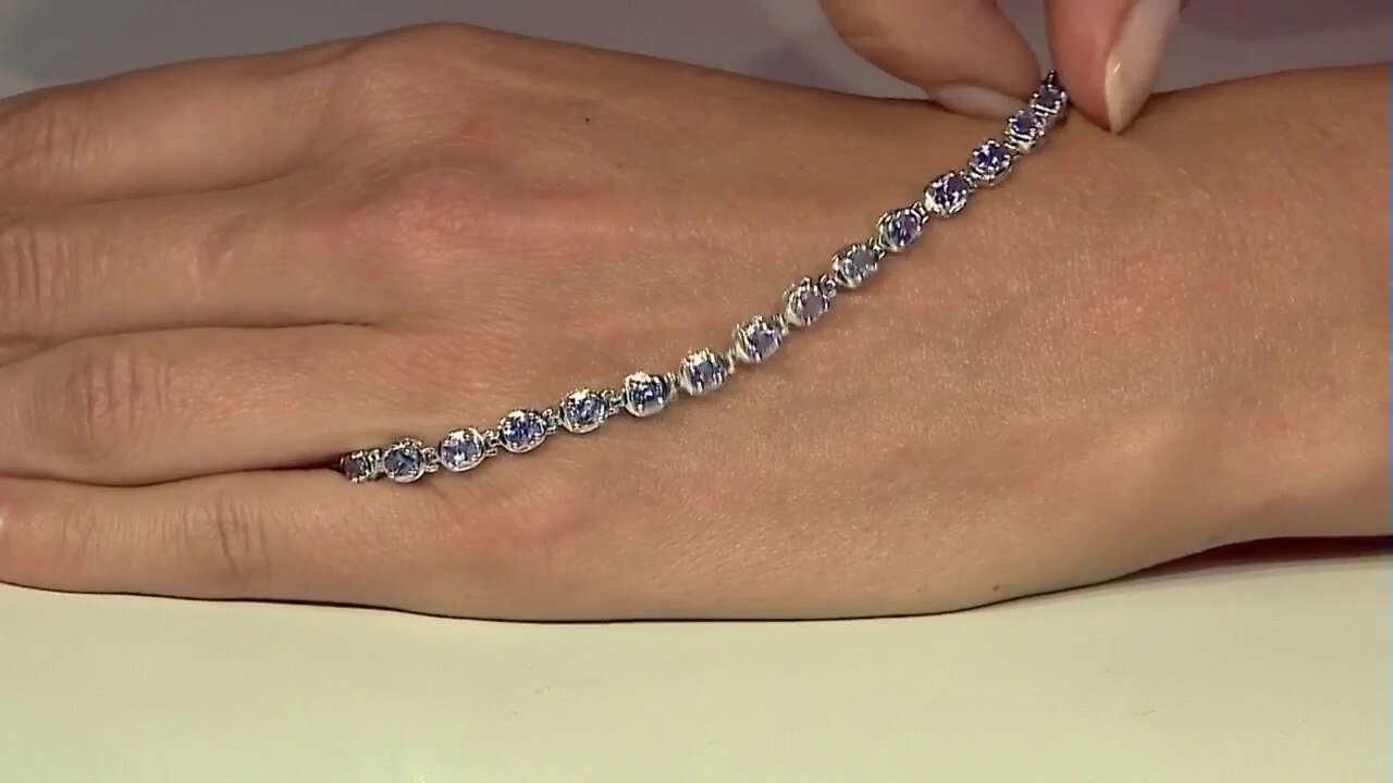 Video Tanzanite Silver Bracelet