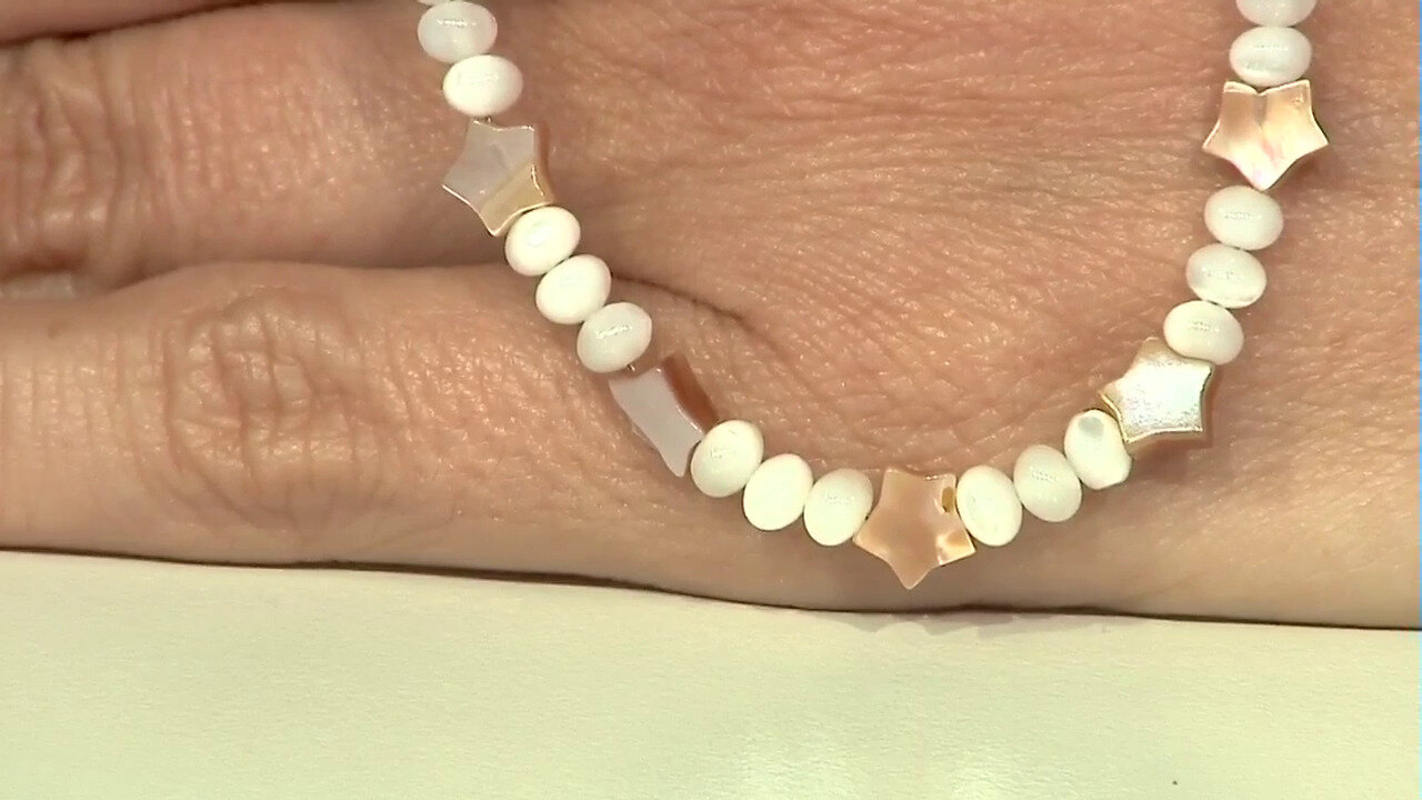 Video Mother of Pearl Silver Necklace