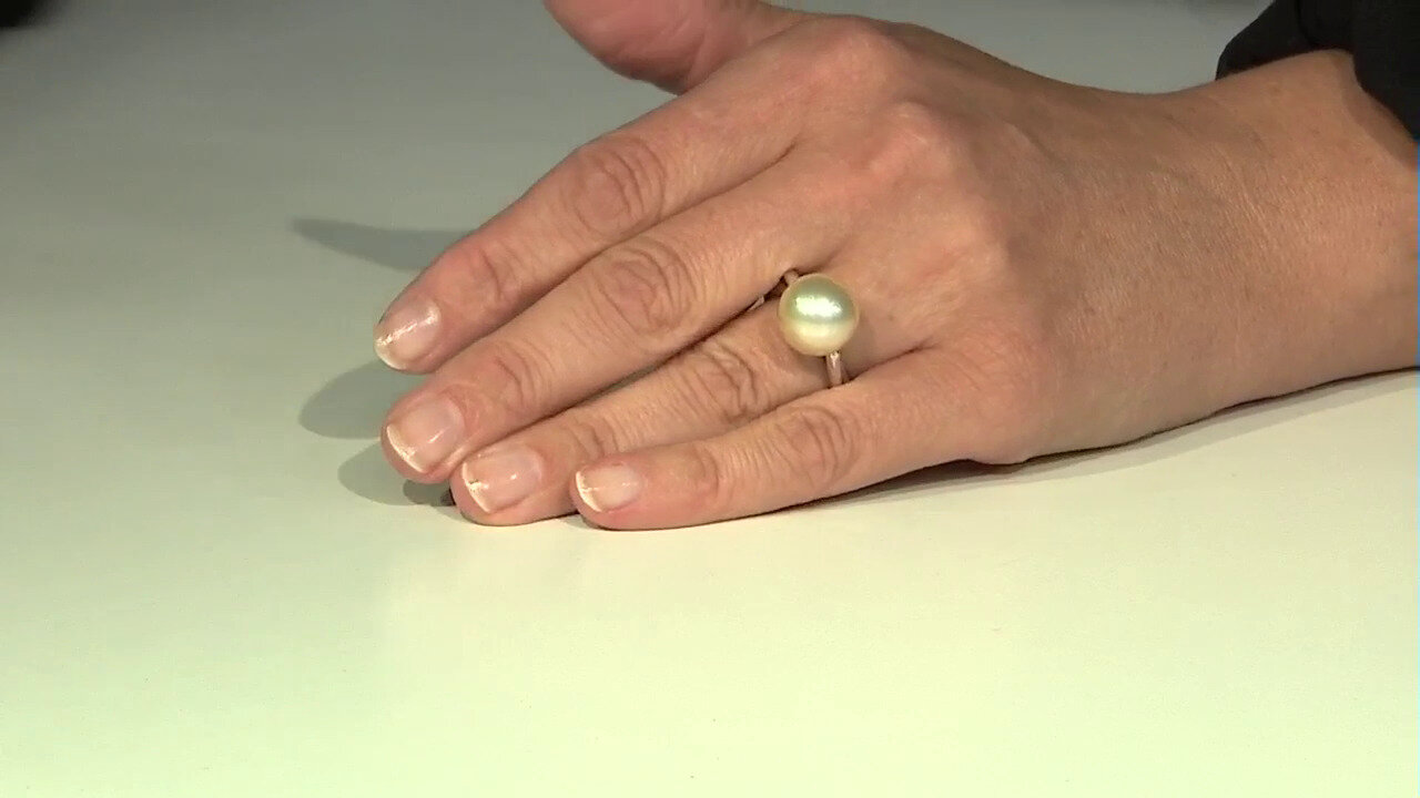 Video 9K Kabira Golden South Sea Pearl Gold Ring (TPC)