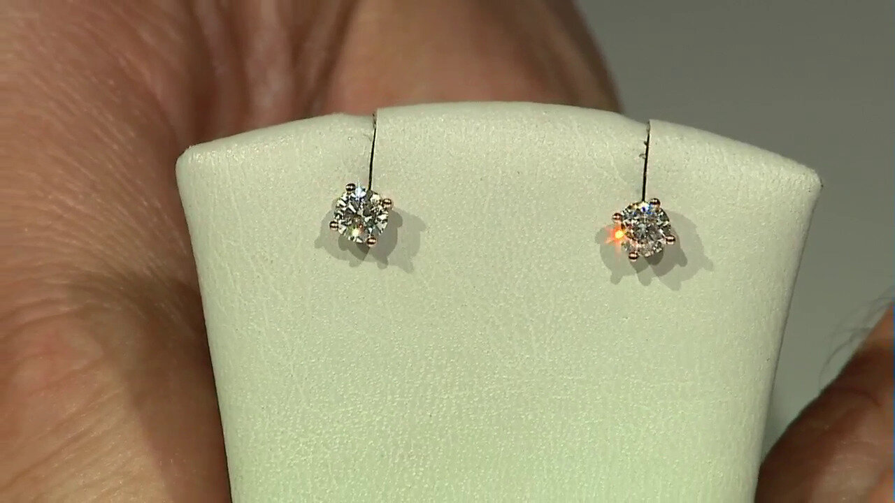 Video Boucles d'oreilles en or et Diamant I1 (H) (CIRARI)