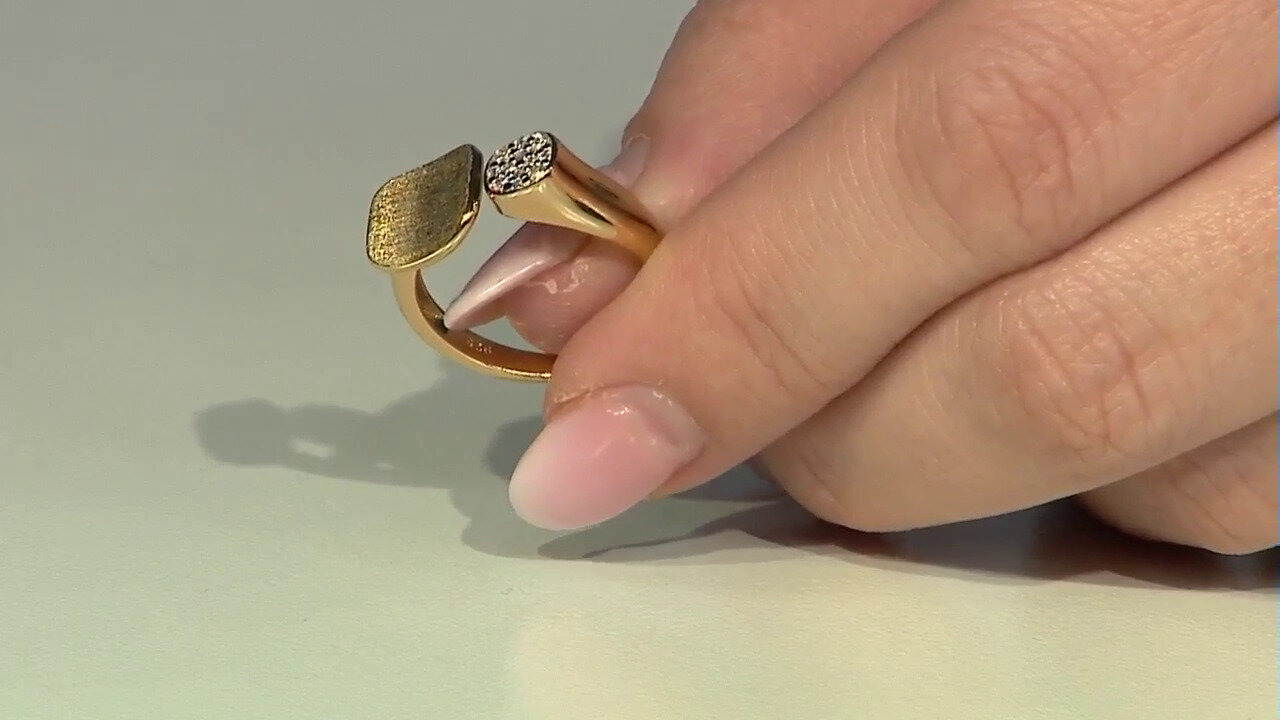 Video Zilveren ring met zirkonen