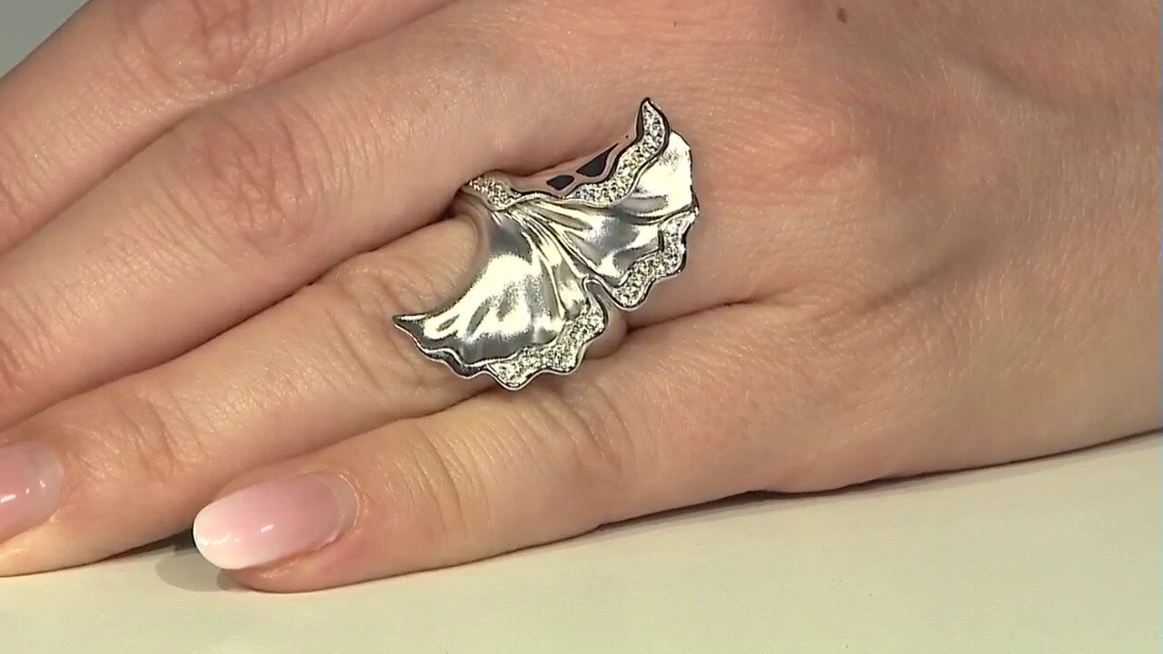 Video Zircon Silver Ring