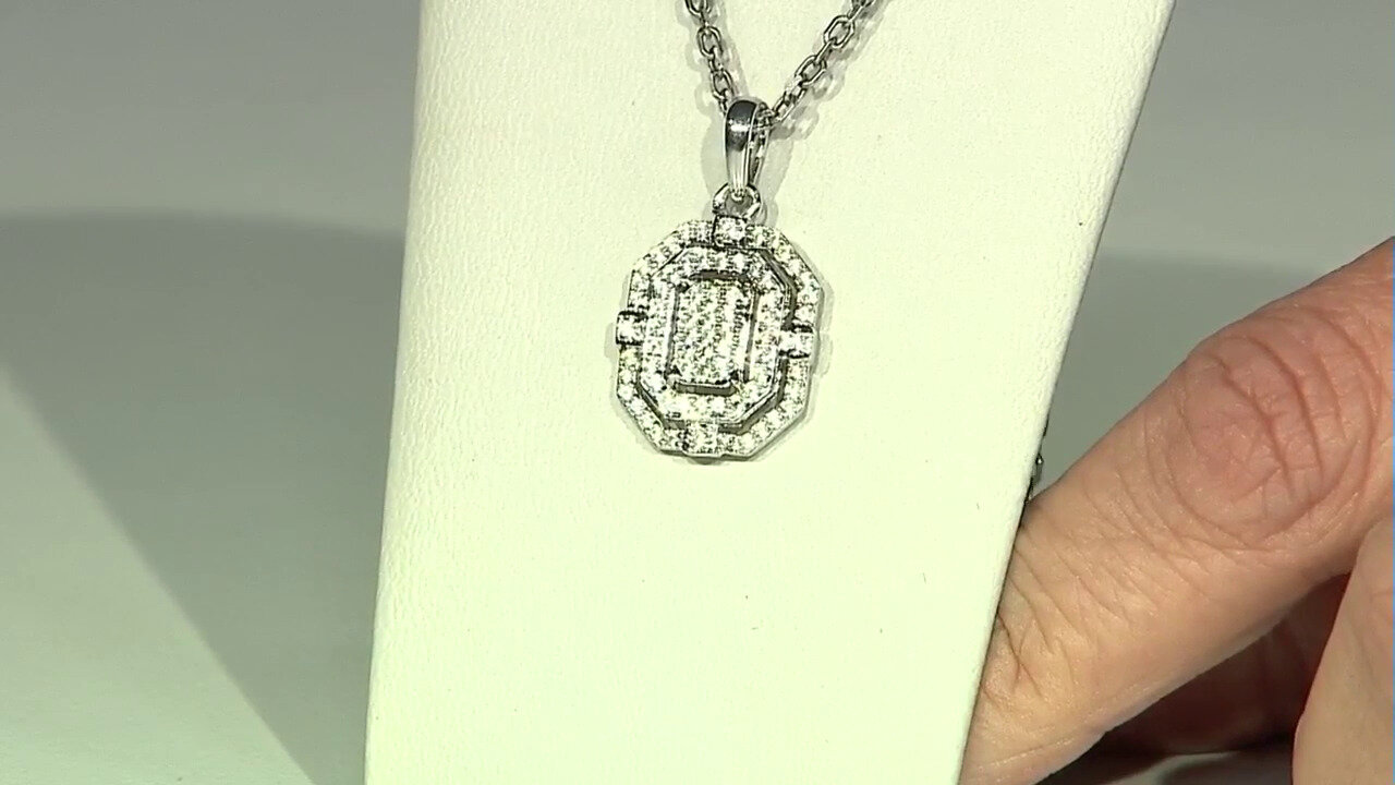 Video Zircon Silver Pendant